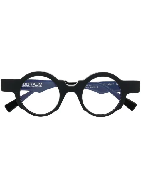 Kuboraum round-frame glasses Black KROK32BS000000OPBS