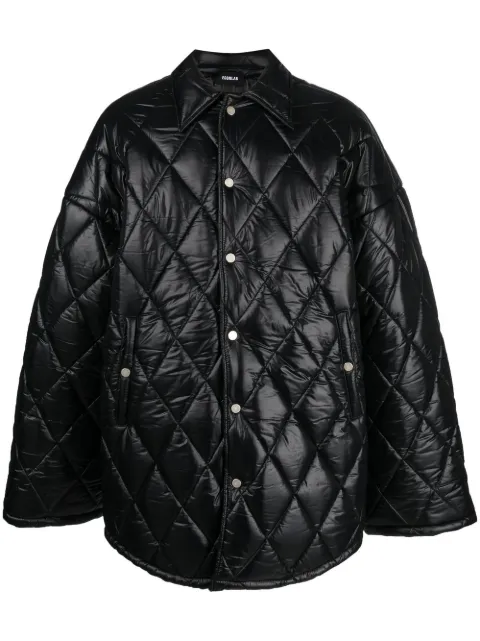 EGONlab. diamond-quilted jacket Black OU001
