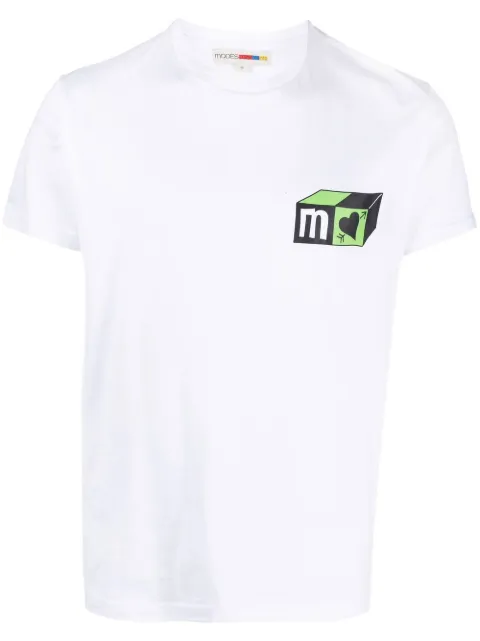 MODES GARMENTS graphic-print short-sleeved T-shirt White MODESTGREEN000WHITE