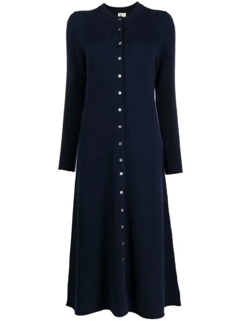 PAULA A-line knitted dress Blue ALEXANDRITA