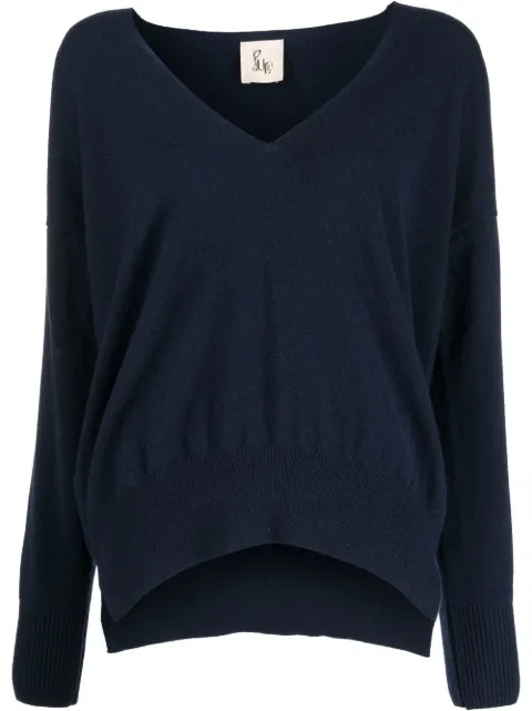 PAULA V-neck cashmere sweater Blue 21CASHPAULA4