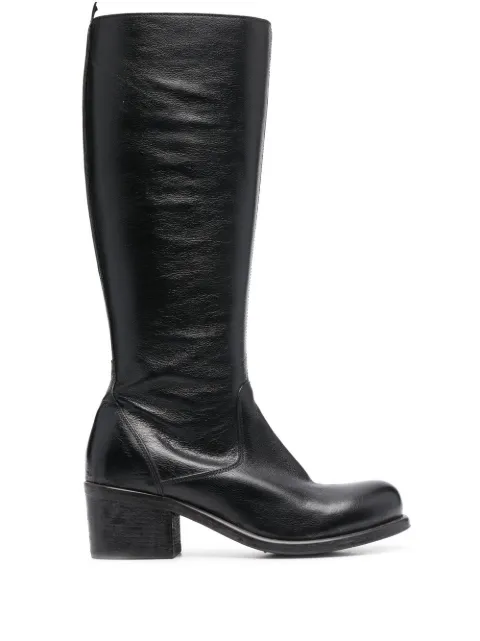 Moma calf-length block heel boots Black 1DW346BUB