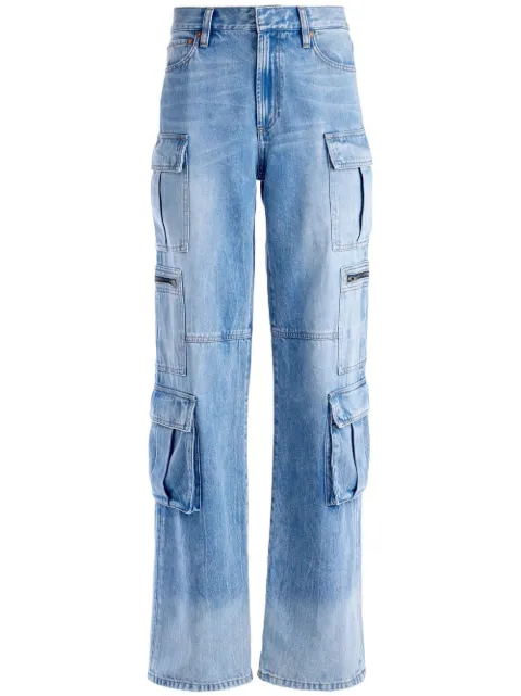 alice + olivia Cay baggy denim cargo trousers Blue CD864113BBH