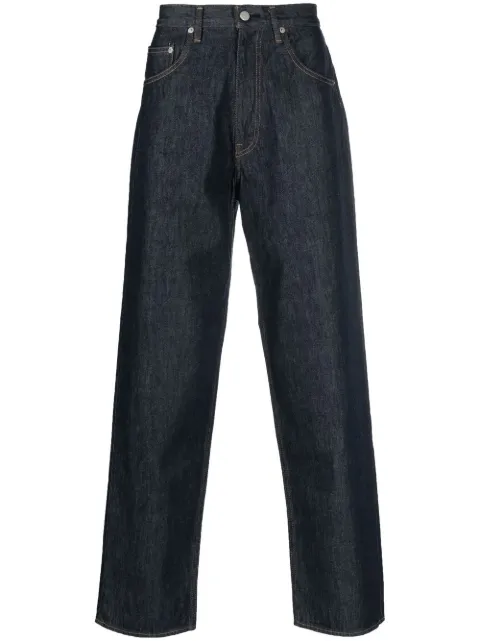 Auralee straight-leg cut jeans Blue A00P03DMINDIGO