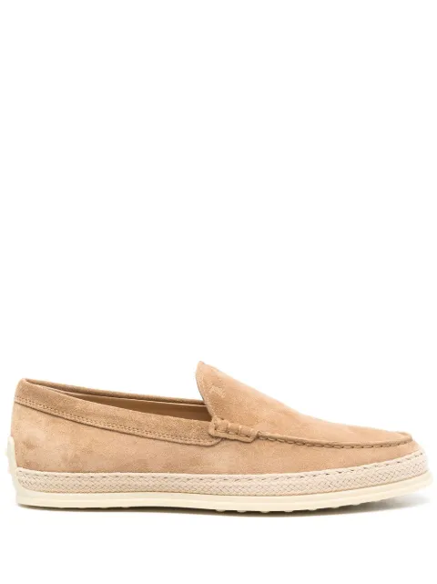 Tod's suede espadrille loafers Neutrals XXM0TV0AJ30RE0