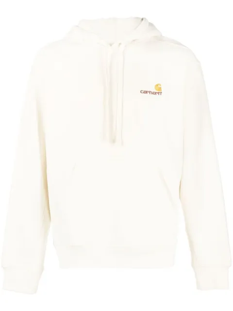 Carhartt WIP American Script cotton hoodie Neutrals I028279