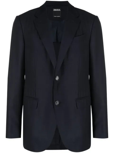 Zegna single-breasted blazer Blue C5050110TK20