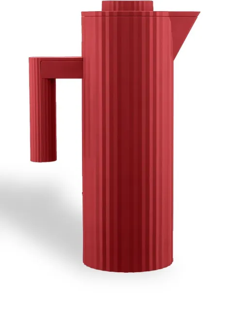 Alessi insulated ribbed-detail jug Red MDL12R