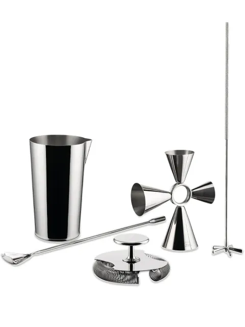 Alessi Tending Box 5 piece mixing kit Silver GIA25SET