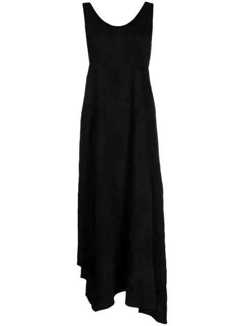Forme D'expression asymmetric scoop-neck midi dress Black DA044CLLB