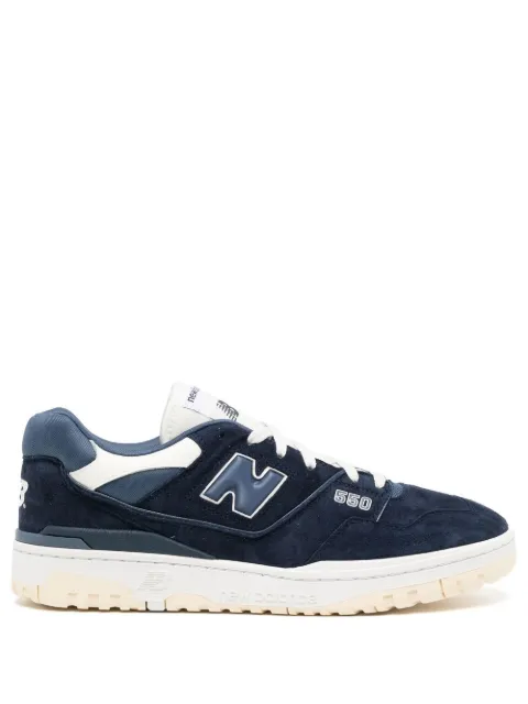 New Balance logo-patch lace-up sneakers Blue BB550SLA