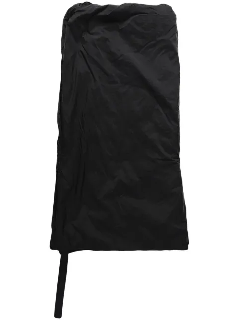 Rick Owens DRKSHDW gathered-detail mini dress Black DS02B4502ND