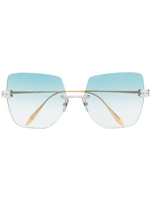 Dita Eyewear gradient butterfly-frame sunglasses Gold DTS155