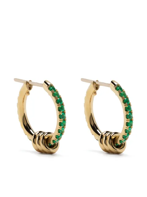 Spinelli Kilcollin 18K yellow gold Ara emerald hoop earrings Gold EARAYGEMPA
