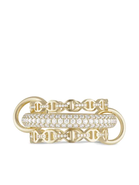 Spinelli Kilcollin x Hoorsenbuhs 18kt yellow gold Microdame SK diamond ring Gold G3MICSKPAVGO