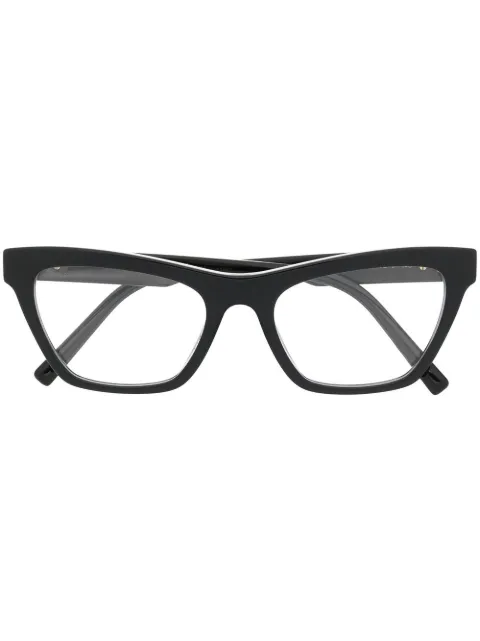 Dolce & Gabbana Eyewear logo-plaque cat-eye frame glasses Black DG3359