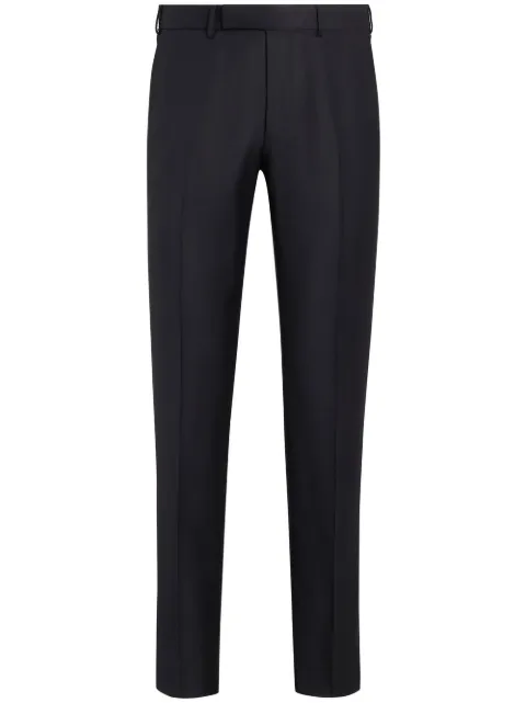 Zegna Trofeo tailored wool trousers Black C1950275TB12