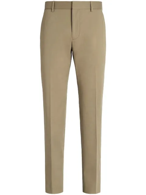 Zegna tailored cotton trousers Brown E8I03TR14