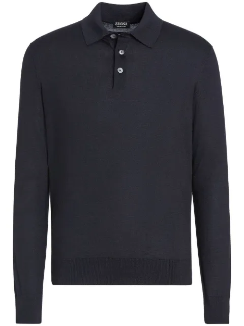 Zegna Cashseta polo shirt Blue E8J00132
