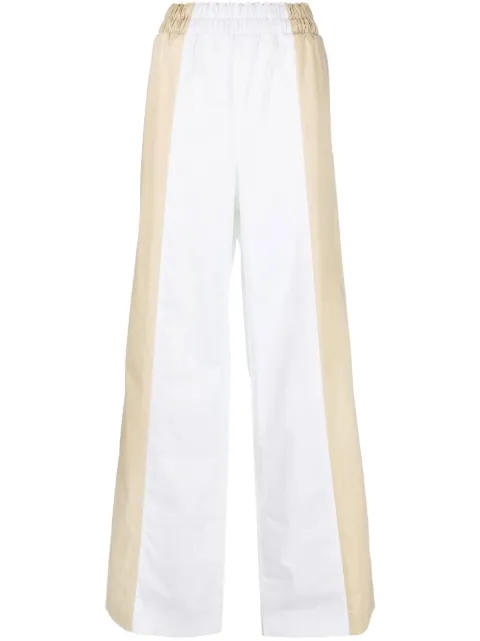 Fabiana Filippi two-tone wide-leg trousers Neutrals PADC01W0830000E013