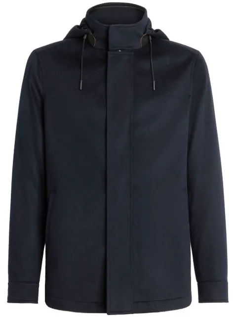 Zegna Elements Cima Oasi cashmere over jacket Blue E7T427210