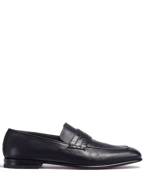 Zegna L'Asola leather loafers Black LHAPSA4364Z