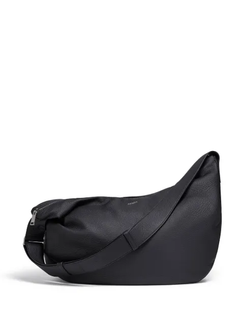 Zegna Panorama leather messenger bag Black LHCVMC1890Z