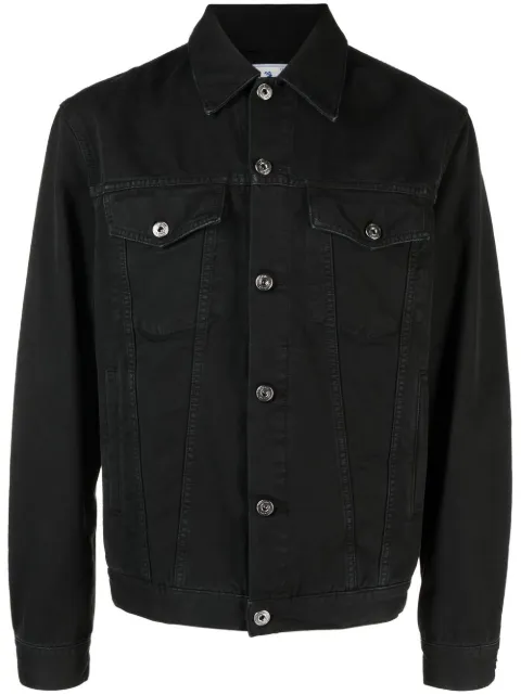 Off-White long-sleeve denim jacket Black OMEV002S23FAB0011010