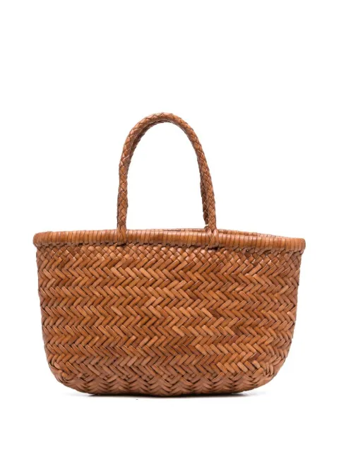 DRAGON DIFFUSION mini Flat Gora braidedtote bag Brown 8809TAN