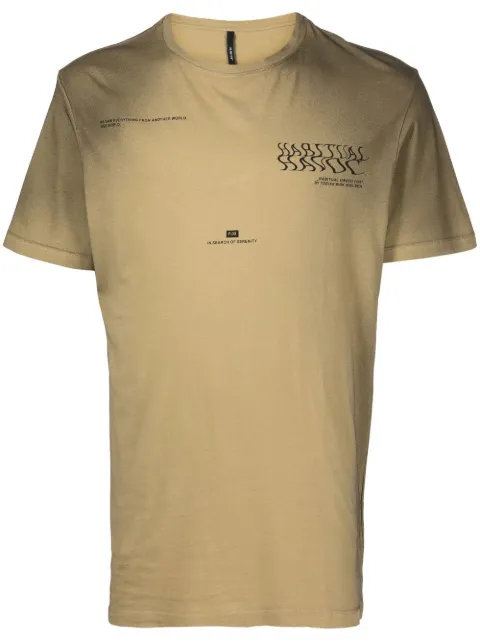 ISO.POETISM slogan-print short-sleeve T-shirt Green T5G2DECKOFJCO