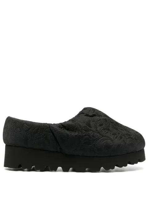 YUME YUME jacquard chunky loafers Black CS0026