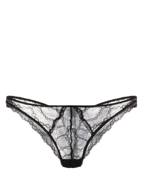 Kiki de Montparnasse Mon Cheri lace thong Black C001PN081
