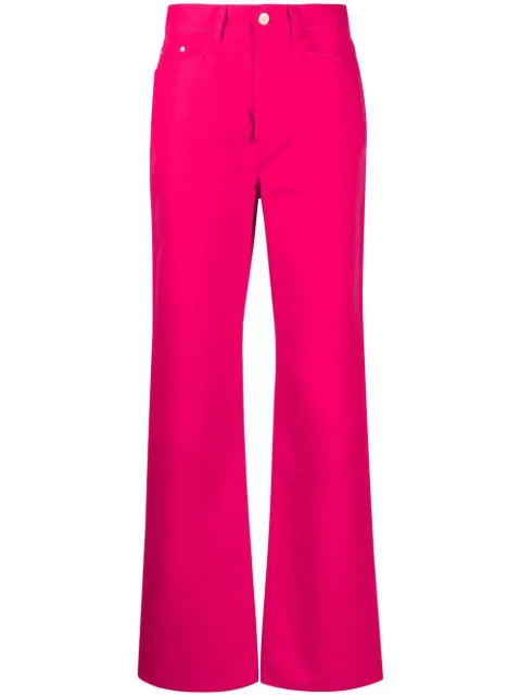 Wandler mid-rise straight-leg jeans Pink 223121501011859