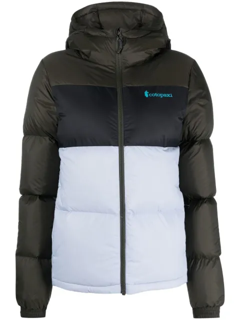COTOPAXI hooded feather down jacket Green CXSHDJWINST