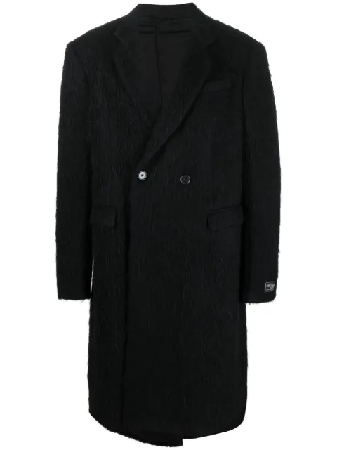 Raf Simons double-breasted coat Black M615A25002