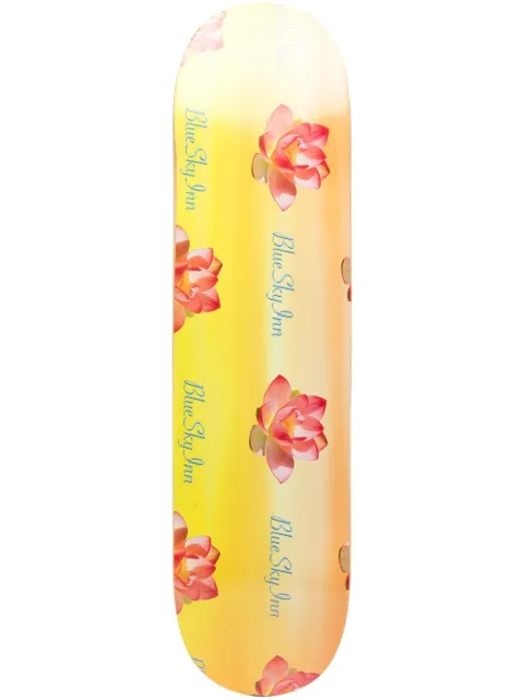 BLUE SKY INN floral-print skateboard Neutrals SKATEBOARDFLOWER