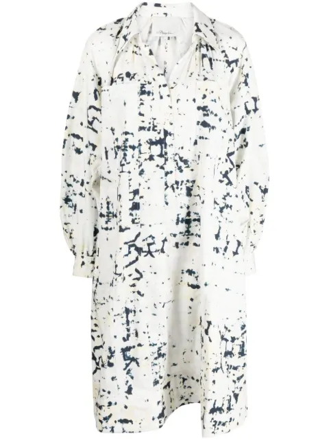 3.1 Phillip Lim KALEIDOSCOPE PRNT POPLIN SHRT DRS White E2319933TPP