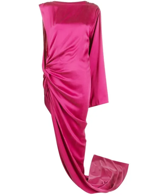 Rick Owens Edfu draped gown Purple RO01C5580SCH