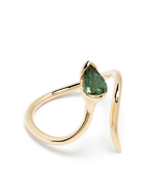 Fernando Jorge 18kt yellow gold Sprout Open diamond and tourmaline ring Gold 41201630210022