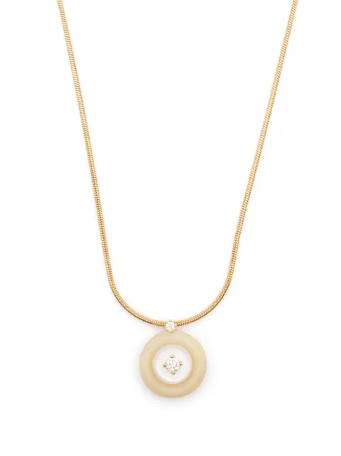 Fernando Jorge 18kt yellow gold Signal diamond and mother of pearl necklace Gold 54210230210140