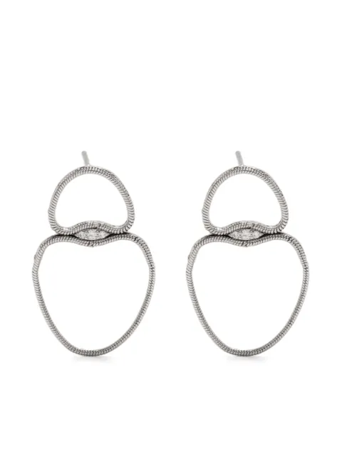 Fernando Jorge 18kt white gold Fluid diamond earrings Silver 43200600610000