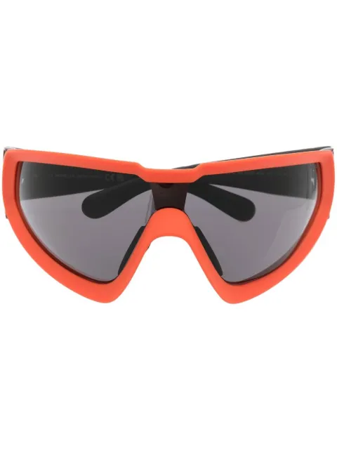 Moncler Eyewear Wrapid Shield sunglasses Orange ML024943A