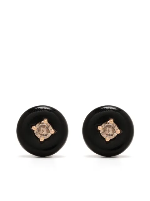 Fernando Jorge 18kt rose gold Orbit Medium diamond and horn studs Gold 53210290430007