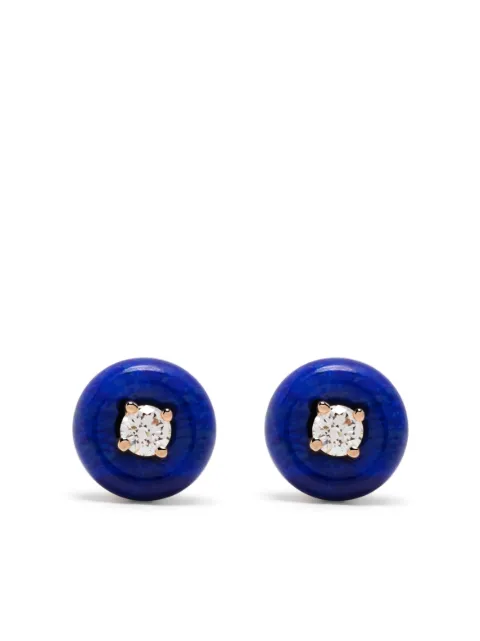 Fernando Jorge 18kt rose gold Orbit Small diamond and lapis lazuli studs Gold 53210300410031