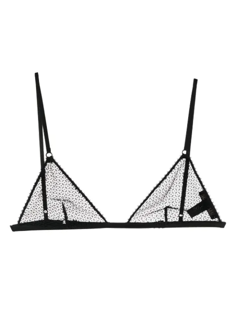 Kiki de Montparnasse crochet soft bra Black C001BR060