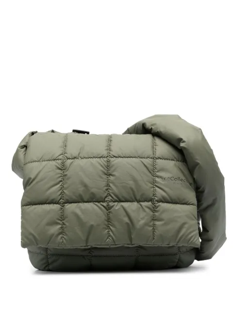 VeeCollective quilted messenger bag Green 120200354