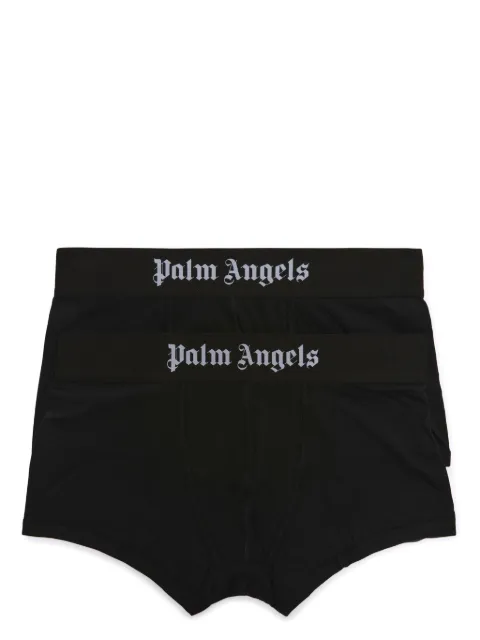 Palm Angels classic logo-waistband boxers set Black PMUH001C99FAB0010110