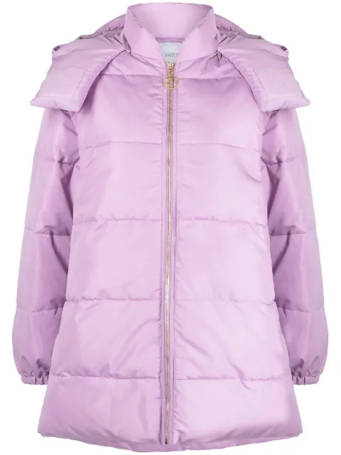 Patou detachable sleeves puffer coat Purple OU0150129473W
