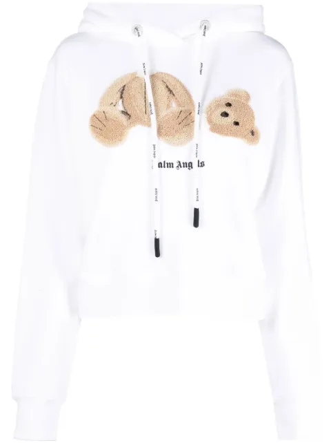 Palm Angels Palm Angels Bear hoodie White PWBB022C99FLE001