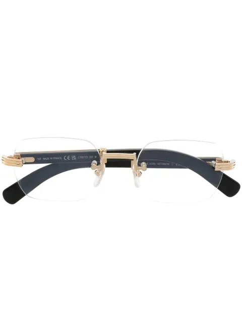 Cartier Eyewear frameless round-frame glasses Gold CT0377O003
